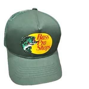 Bass‎ Pro Shops Men's Trucker Hat Mesh Cap - Dark Green